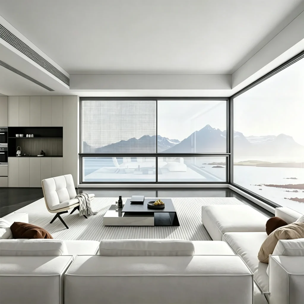 128 6-track sliding windows with thermal break system