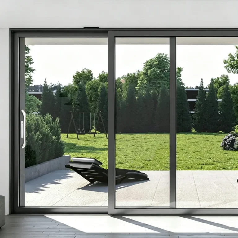 Heavy duty double track sliding door