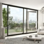 Double track sliding door (for narrow openings)