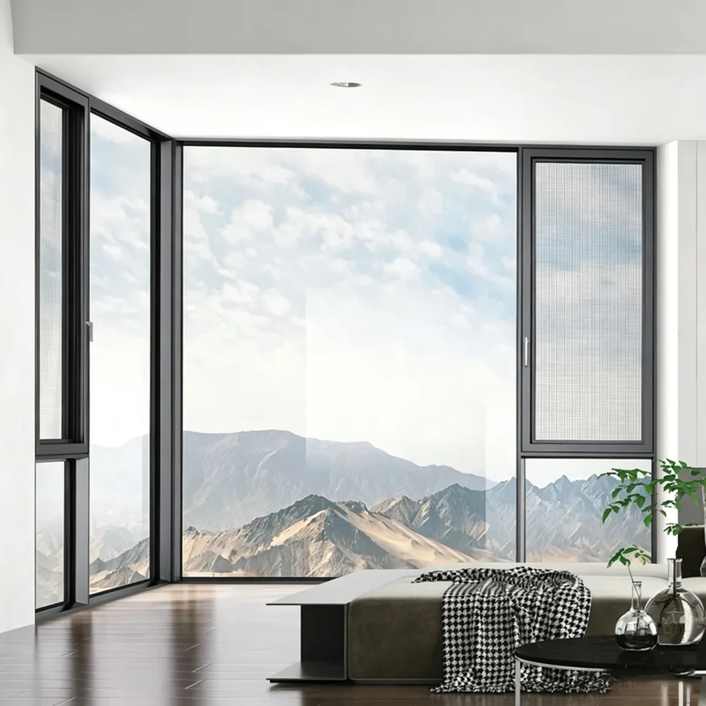 Z116xs Built-in mosquito screen for opening windows.