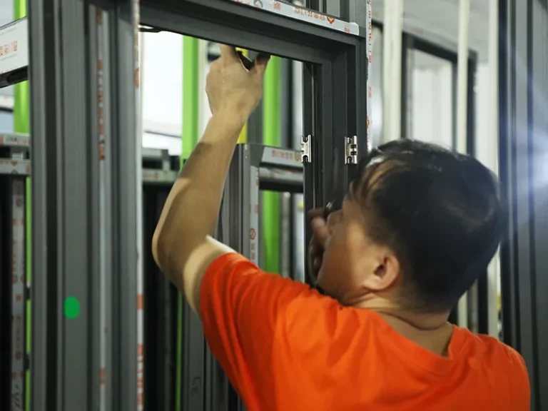 Workers installing doors and windows-8