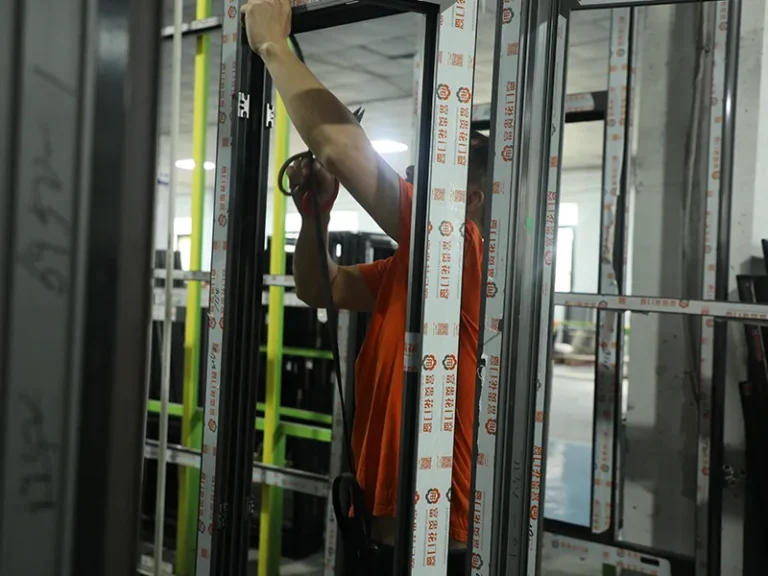 Workers installing doors and windows-9